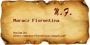 Maracz Florentina névjegykártya